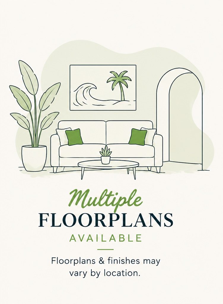 Floor plan for 2 beds, 1 bath, 600 sqft